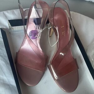 Nine West Ilene Blush Strappy Heels